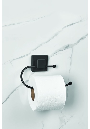 Yapışkanlı Kare Başlıklı Siyah Tuvalet Kağıtlığı Çok Renkli