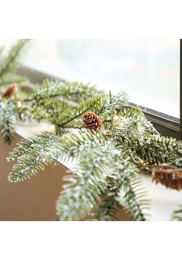 Jeemson Yıldızlı Led Konik Gövde Zirvesi, 20 Işık, 2 Metre, Aa Pil İle Çalışır, Kış Dekorasyonu Yeşil