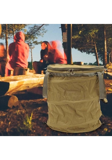 Suntek Magideal Bahçe Atık Torbası Çiçekler Yaprak Sepeti Haki-m