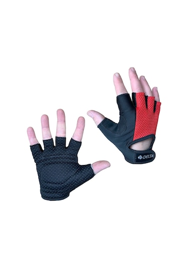 Delta Armour Halter, Body, Fitness Ve Ağırlık Eldiveni Kırmızı Kırmızı