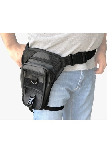 Motosiklet Bel Bacak Çantası Impertex Kumaş 5 Fermuarlı Silah Kılıflı Motor Çanta Renkli