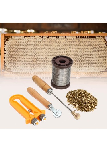 Homyl Arı Kovanı Çerçeve Tel Alet Seti Bahçe Arıcı Yard