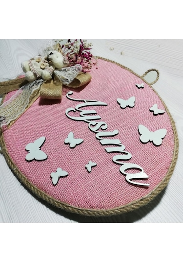 Loradavet Lora Davet Kız Bebek Odası Kapı Süsü, Hastane Kapı Süsü, Duvar Sü (529645646) Çok Renkli