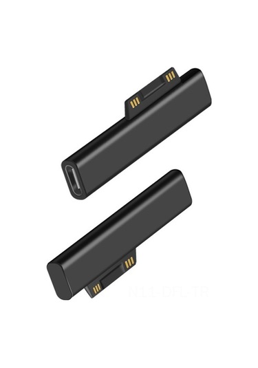 Dofolink Usb-c'den Surface Pd Hızlı Şarj Adaptörü - Pro 3/4/5/6, Book Uyumlu, Abs Malzeme, Siyah 45w+ Gerekli