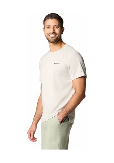 Columbia Ao0944 Alpine Chill Pro Ss Crew Erkek T-shirt-29962 Bej