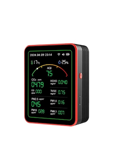 Aek-tech 15'li Aqı,temp,humı,co2,hcho,co,tvoc,pm2.5,pm10,pm1.0,pm