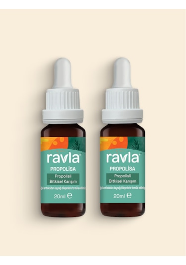 2'li Ürün - Ravla Propolisa Propolisli Bitkisel Karışım - 20ml