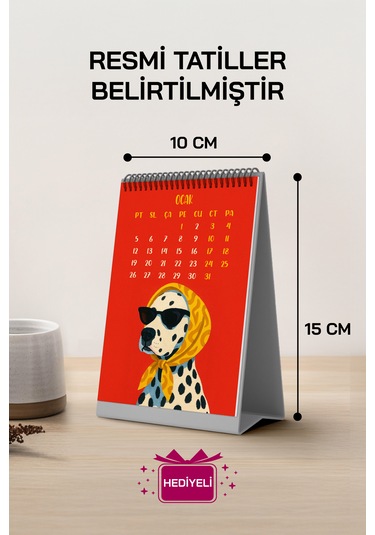 Köpek Tasarım 2026 Masa Takvimi Pytktkv026