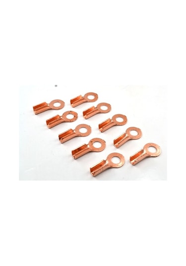 10Luk Akü Kablo Tesisat Ucu Bakır Fiş Pabuç Başlık Terminal 10Ad.