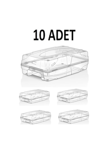 Bayev 10 Adet Kadın Ayakkabı Kutusu Şeffaf Ayakkabı Saklama Kutusu