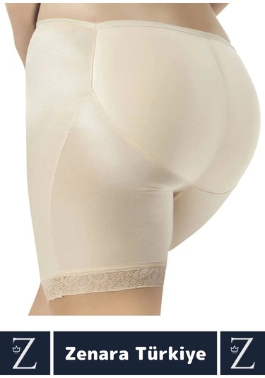 Kaymaz İz İç Göstermez Push Up Popo Kaldırıcı Şekillendiren Silikon Dolgulu Destekli Şort Korse Ten