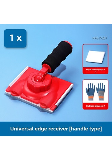 Reedark El Tipi Lateks Boya Kenar Düzeltici - Köşe Ve Kenar İçin植绒sponge Fırça 3'lü Set