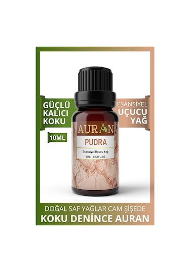 Auran Pudra Saf Esansiyel Uçucu Koku Yağı 10 ML