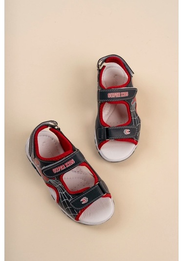 Gimer - Burnu Açık Örümcek Adam Çocuk Sandalet - Brcn0503Lg Lacivert