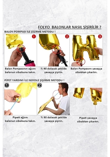 4 Rakam Folyo Balon Krem Satin 40ınc 100cm Çok Renkli
