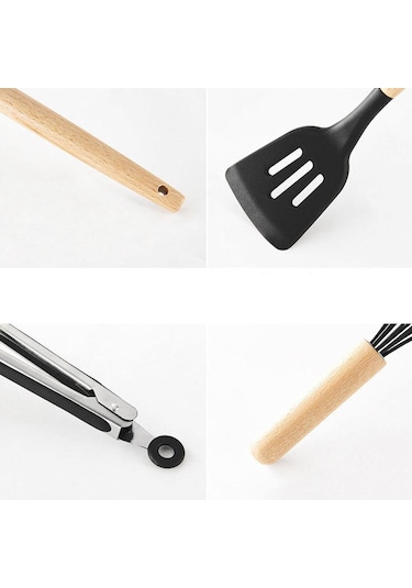 Nane Yeşili 1 Adet Silikon Yumurta Çırpıcı Çırpma Teli Ahşap Saplı Mutfak El Yumurta Çırpıcı Alet Mutfak Gereçleri Pişirme Aksesuarları Yeşil