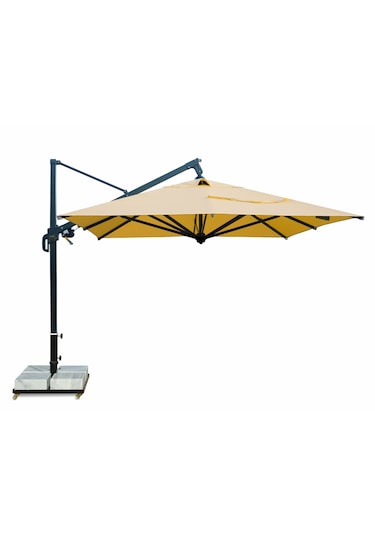 Flexi Pole Nevada Yandan Gövdeli Şemsiye 3,50x3,50 Bej