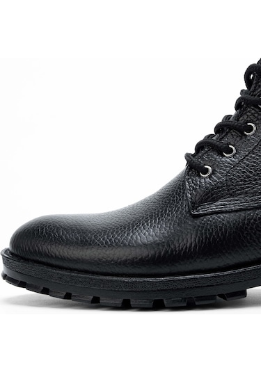 Tamer Tanca Erkek Hakiki Deri Siyah Casual Bot 818 1000 Erk Bot Sk23/24 Sıyah Fltr