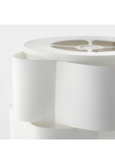 Yer Lambası, Beyaz Renk Meridyendukkan 138 Cm Lagtryck Dalgalı Model Lambader İç Mekan Aydınlatmaları