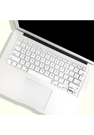 Geeksen Klavye Kılıfı Toz Geçirmez Klavye Koruyucu Film Book Air 13.3 İnç A1466/a1369 Beyaz İle Beyaz