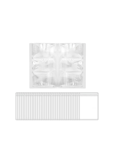 Anjiexun 84 Izgaralı Şeffaf Mücevher Saklama Defteri Ve 50 Parça Fermuarlı Çanta Şeffaf