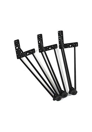 Firkete Sehpa Masa Ayağı 45 Cm. 3 Adet Siyah