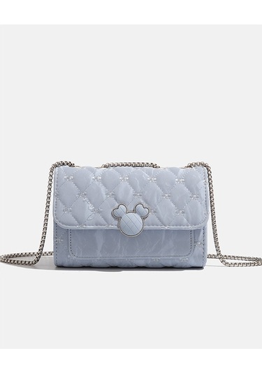 Charhp&kejnt Elmas Zincir Çanta Çok Yönlü Küçük Kare Çanta Şık Omuz Askılı Çanta Mavi