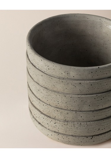 Madame Coco Ella Saksı - Soft Gri - 17 Cm 8684427125144 Diğer