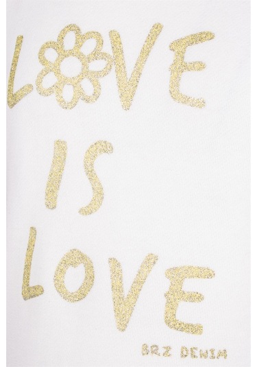 Brz Kids Baskılı Kız Çocuk Sweatshirt-ekru Ekru