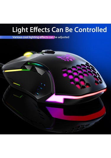 Onikuma CW902 Kablolu RGB Aydınlatmalı Optik Oyuncu Mouse