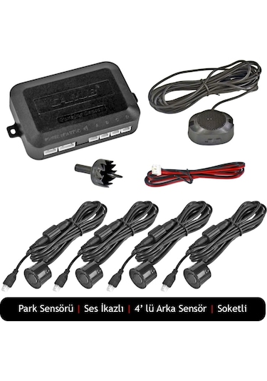 Carub Park Sensörü Ses İkazlı Siyah 18.5Mm Br0015918