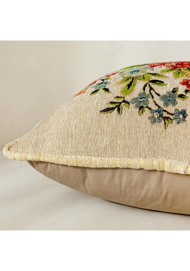 Suntek 48x48cm Makinede Yıkanabilir Dekoratif Yastık Kırmızı Kırmızı