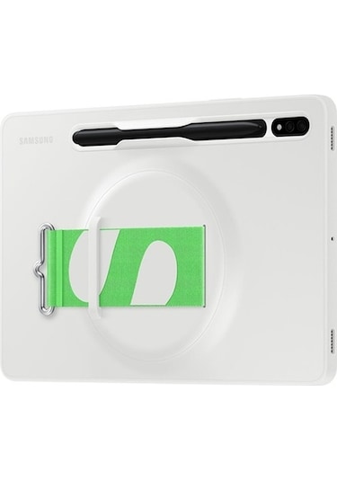 Samsung Uyumlu EF-GX700CWEGWW Galaxy Tab S7/S8 Kordonlu Kılıf Beyaz