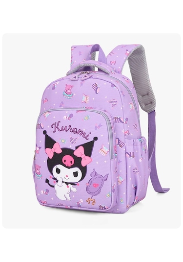 Snapbuy 3'lü Okul Seti: Sırt Çantası, Beslenme Çantası Ve Kalem Kutusu Kuromi Mor
