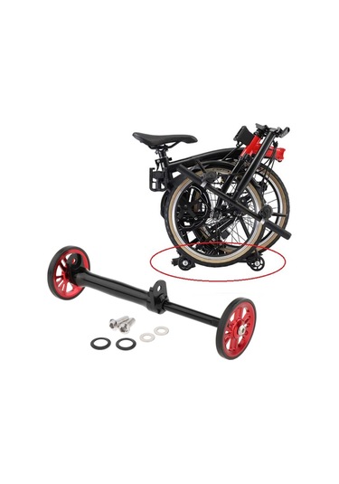 Suntek Bisiklet Siyah Kırmızı Için Katlanır Bisiklet Kolay Siyah - Kırmızı