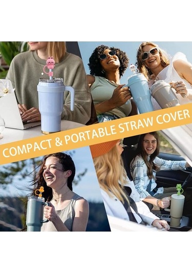 Novahub Stanley Tumbler Uyumlu Silikon Pipet Kapağı 5 Adet 30/40 Oz 001 615