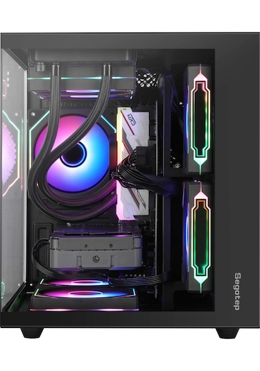 Segotep Brave W1 750W 80+ Bronze Midi Tower Bilgisayar Kasası Siyah