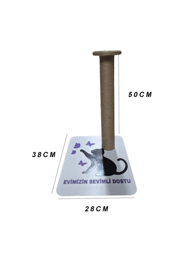 Kedi Tırmala Tahtası Lazer Kesim Ahşap Resimli1