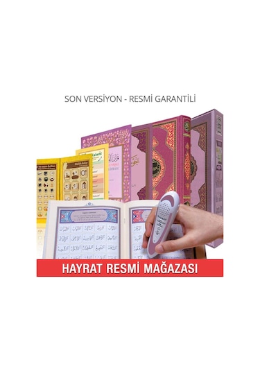 Hayrat Kuran Kalemi Kuran Okuyan Kalem (Lila-Orta Boy-Karton Kutu