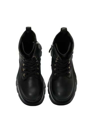 Bınono Tunk F 3pr Siyah Kız Çocuk Biker Bot 000000000101497504 Siyah