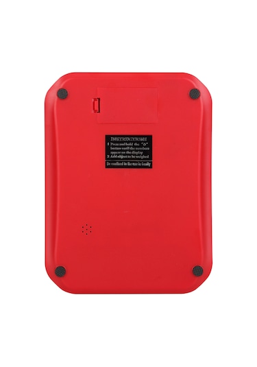 Yaozixa Weiheng 10kg Hassas Mutfak Terazisi - 5 Ölçü Birimli, Şarj Edilebilir, Su Geçirmez, Kolay Temizlenir Kırmızı