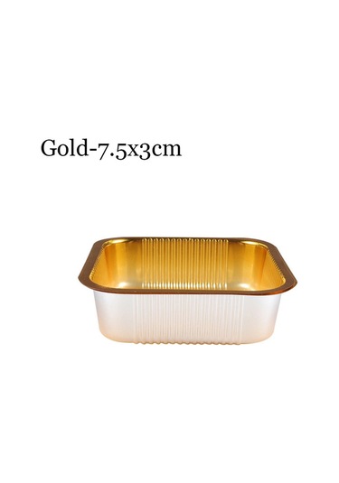 100 Adet Ay Keki Tepsisi Yumurta Çiçeği Crisptray Altın 7,5x3cm 7,5x3cm Altın 7,5x3cm-7,5x3cm Diğer