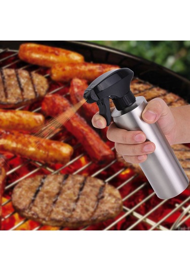 Kangvka 304 Çelik Barbeque Yağ Spreyi, Regülasyonlu Uç, 350ml, Nemli Ortamlarda Paslanmaz, Ev/garten Kullanıma Uygun