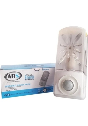 Ars Sensörlü Duvar Armatür Güneş Beyaz