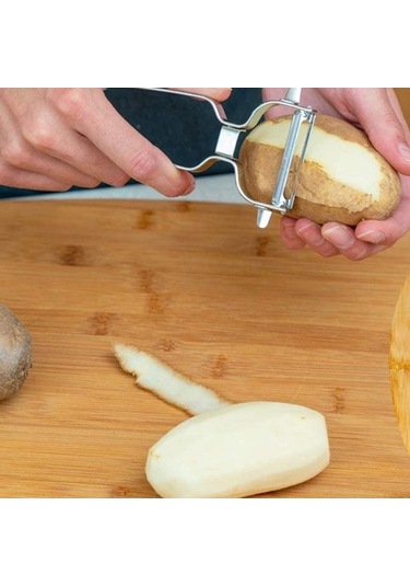 Dancemonkey Cbtx Mutfak Sebze Soyucu Ev Paslanmaz Çelik Parlatıcı, Küçük Ve Pratik Gümüş