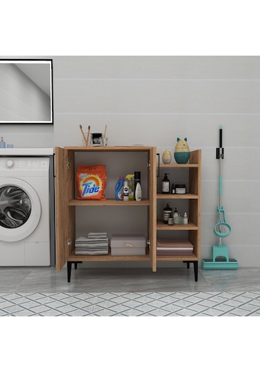 Arnetti Mutfak Banyo Dolabı Leskar Çok Amaçlı Dolap, Atlantik Çam