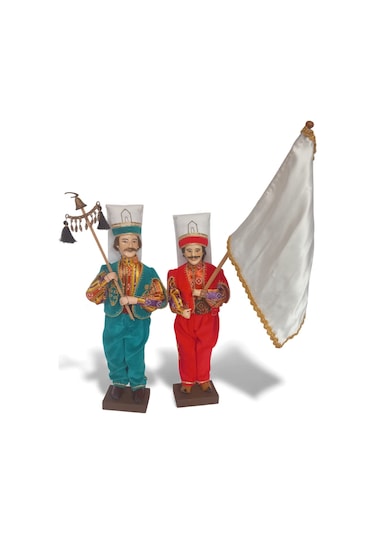 Mehter Takımı 7 Adet Kitre Bebek Mehter Bando Set 7 Adet