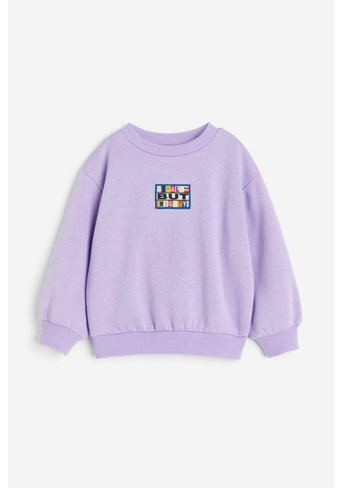 Kız Çocuk Sweatshirt Mor