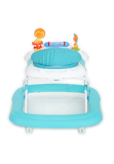 Duux Plano Oyuncaklı Müzikli 3 Kademeli Örümcek Bebek Yürüteci Turkuaz
