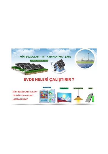 Yayla Paketi Lifepo4 Akülü Güneş Panelli Sistem